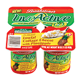 Breakstone's&nbsp;Cottage Cheese&nbsp;Liveactive Lowfat w/Pineapple 4 Oz Full-Size Picture